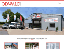 Tablet Screenshot of odwald-gmbh.de